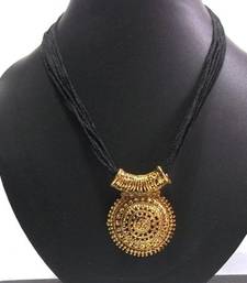 Buy Big Pendant Black Thread Mangalsutra Necklace Set mangalsutra online 