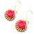 Pink Rose earrings