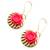 Pink Rose earrings
