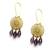 Delicate Amethyst drop earrings