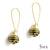 Mughal Pattern Enamelwork bead Earrings