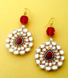 Buy Large Kundan drop earrings Earring online, Buy Earrings online