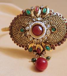 Buy polki red green bajuband bajuband online, Buy bajuband online