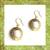 Brass ring earrings