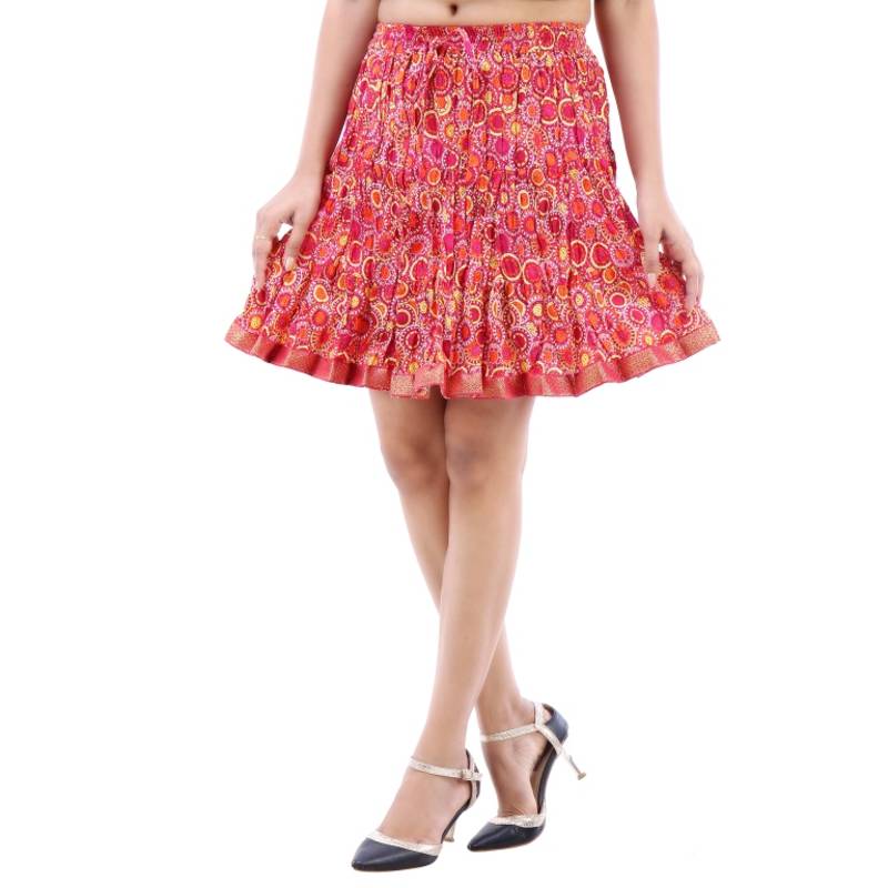 Buy Rajasthani Beautiful Designer Printed Mini Skirt Online