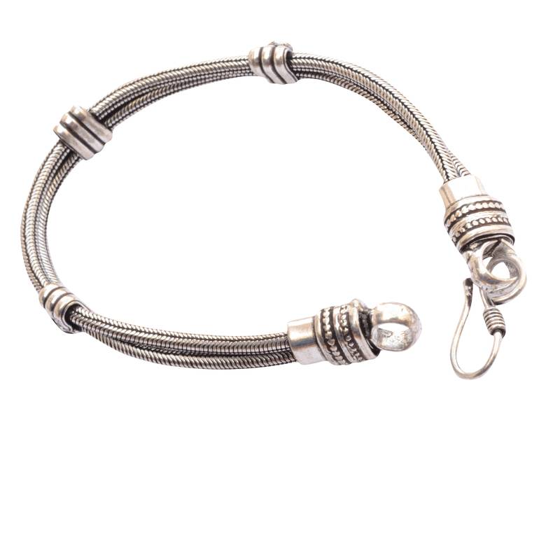 Buy Classy German Silver Bracelet/Wrist Band For Men/ Boys Online