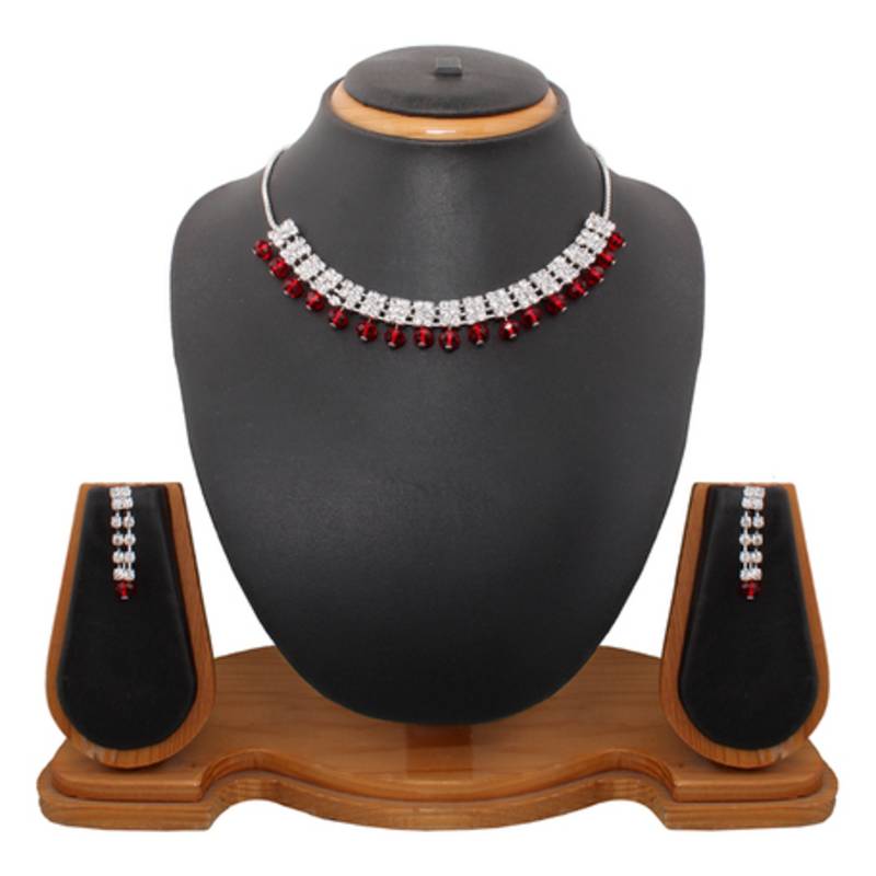 Buy red Diamond necklacesets Online